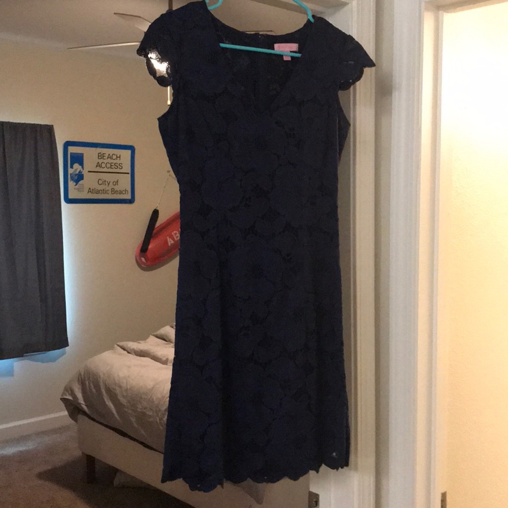 Lilly Pulitzer Navy Short Dress